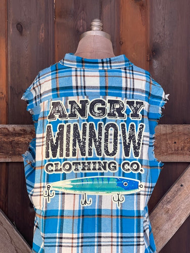 Mens Sleeveless Flannel
